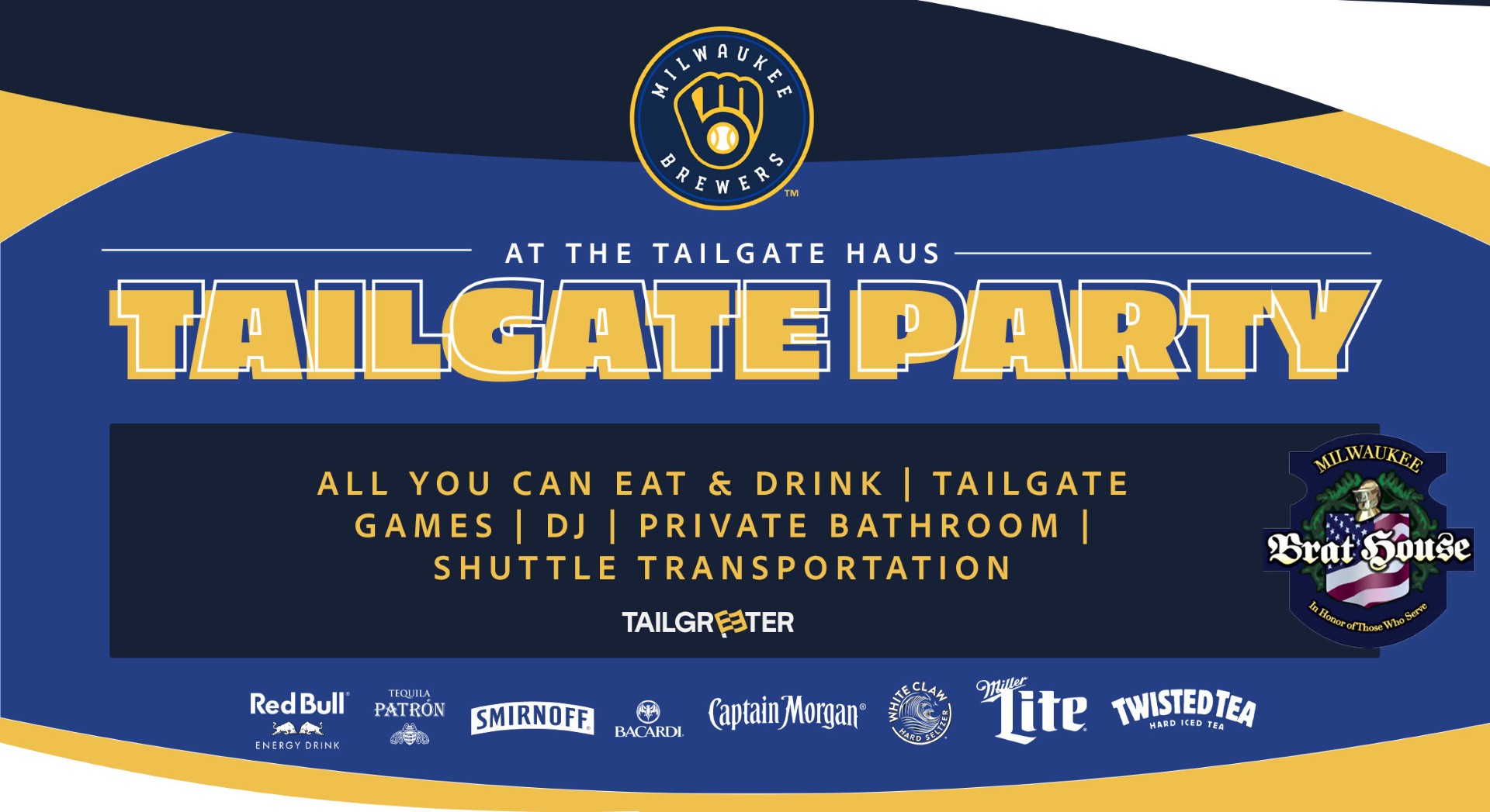 Premium Tailgate Party: Milwaukee Brewers vs. St. Louis Cardinals at The Tailgate Haus at American Family Field – Milwaukee, WI